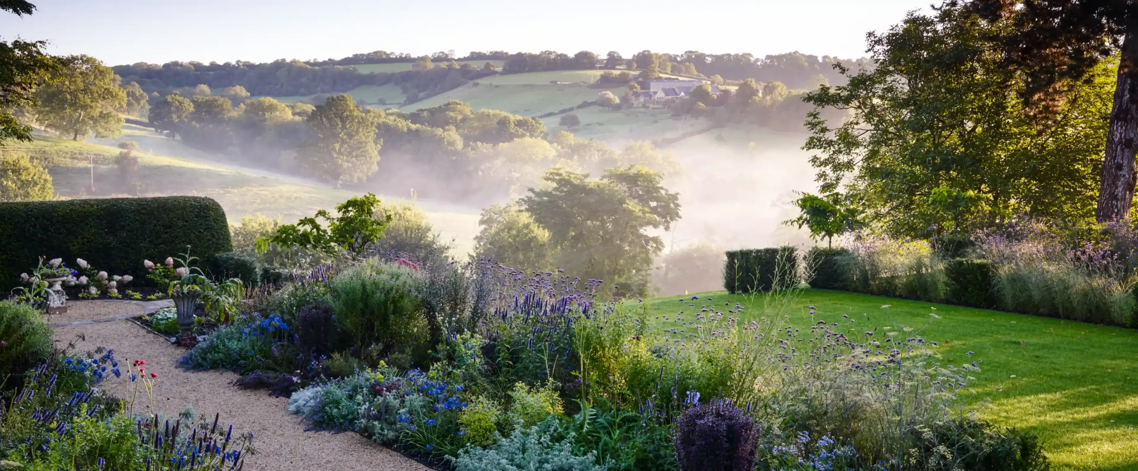 Beautiful garden landscape